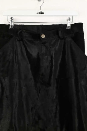 Pantalon droit Sky High Farm Noir en Fourrure