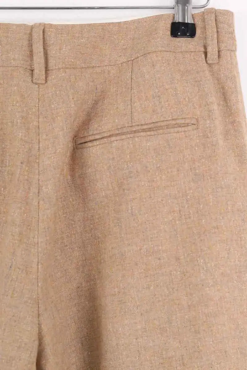Pantalon droit Soeur Marron en Laine
