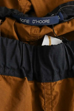 Pantalon droit Sofie D'Hoore Marron en Coton