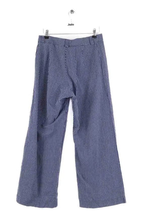 Pantalon droit Songe Lab Bleu en Coton