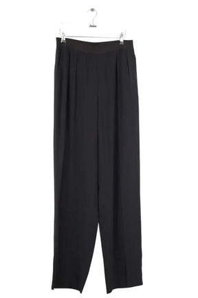 Pantalon droit Sonia Rykiel Noir en Synthétique, taille L - Seconde Main