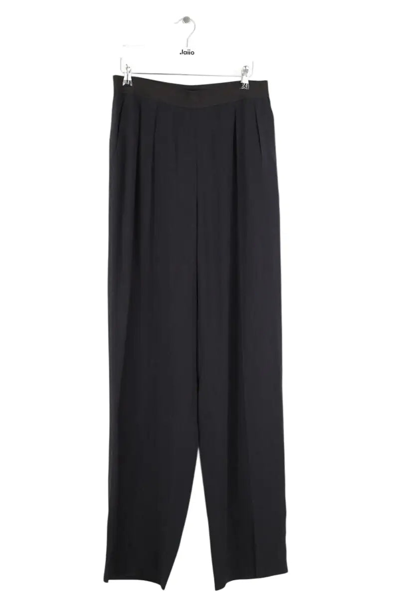 Pantalon droit Sonia Rykiel Noir en Synthétique, taille L - Seconde Main