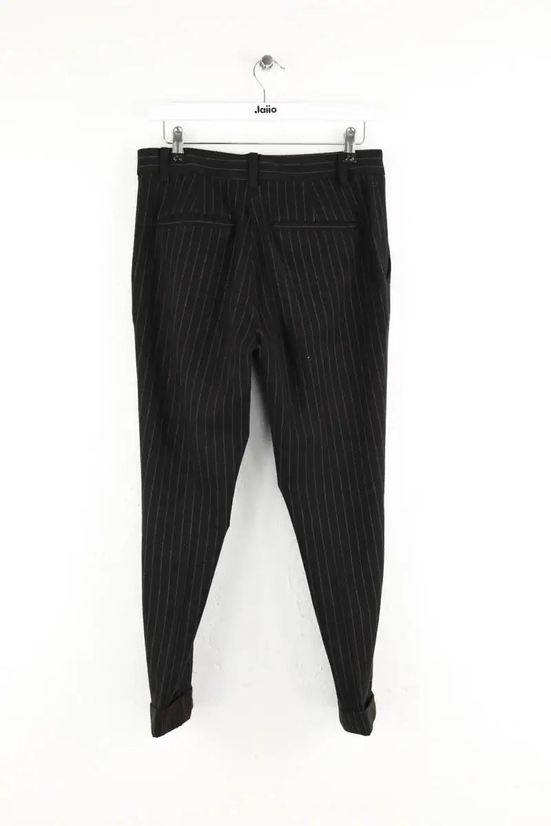 Pantalon droit System Noir en Polyester