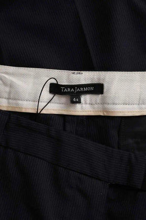 Pantalon droit Tara Jarmon Marine en Laine