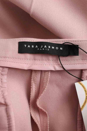 Pantalon droit Tara Jarmon Rose en Synthétique