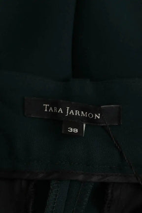 Pantalon droit Tara Jarmon Vert en Synthétique