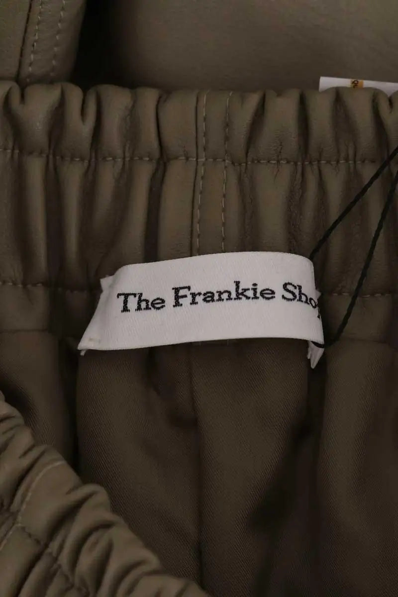 Pantalon droit The Frankie Shop Kaki en Synthétique