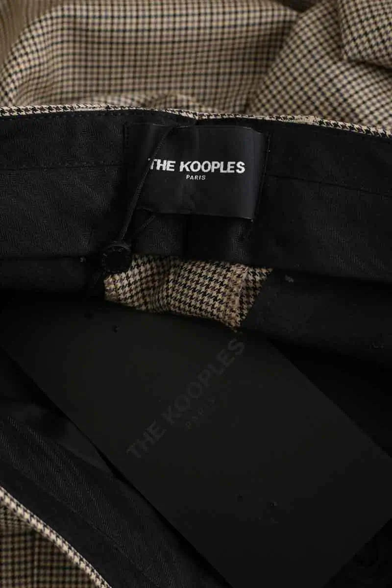 Pantalon droit The Kooples Beige en Laine