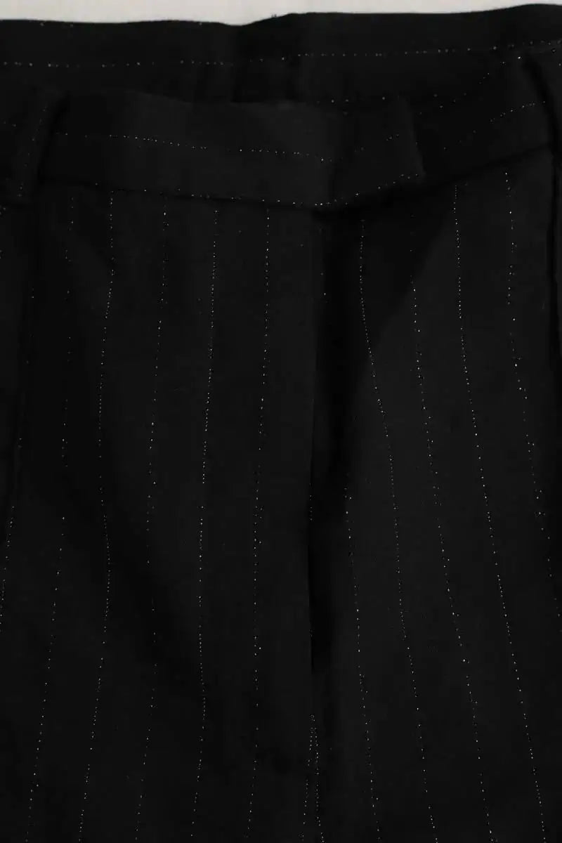 Pantalon droit The Kooples Noir en Coton