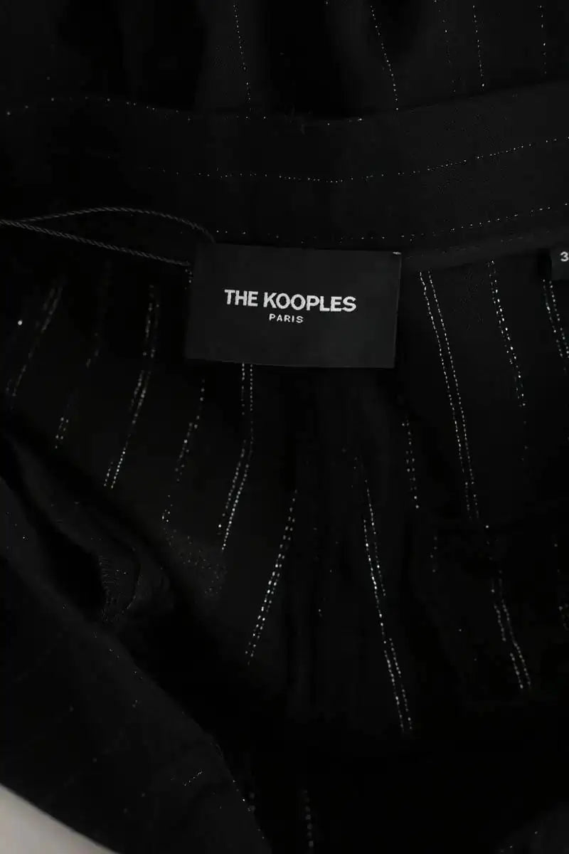 Pantalon droit The Kooples Noir en Coton
