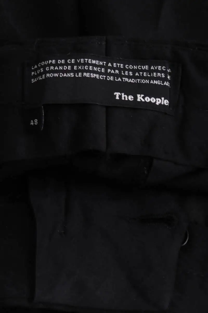 Pantalon droit The Kooples Noir en Laine