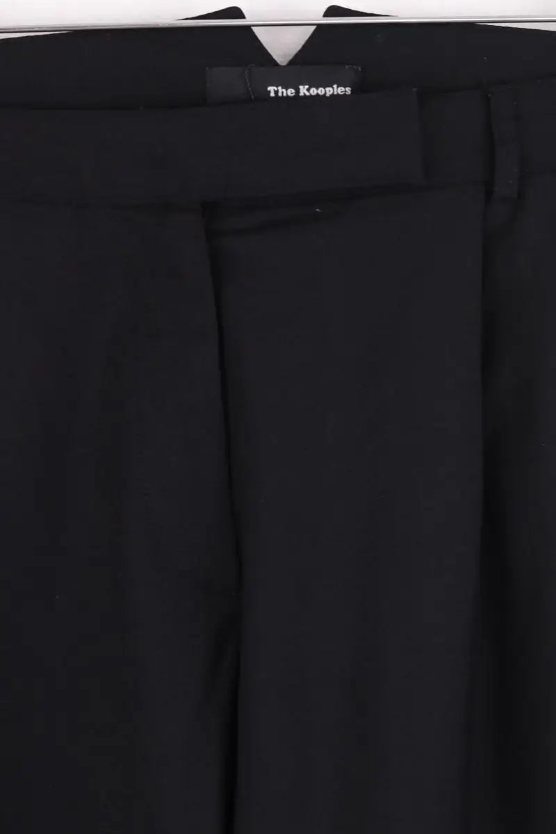Pantalon droit The Kooples Noir en Laine