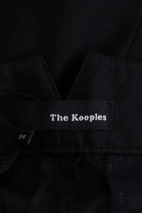 Pantalon droit The Kooples Noir en Laine