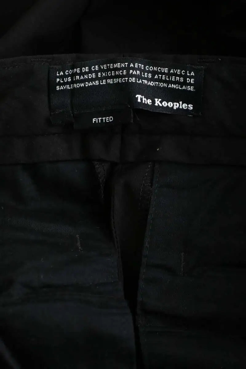 Pantalon droit The Kooples Noir en Laine