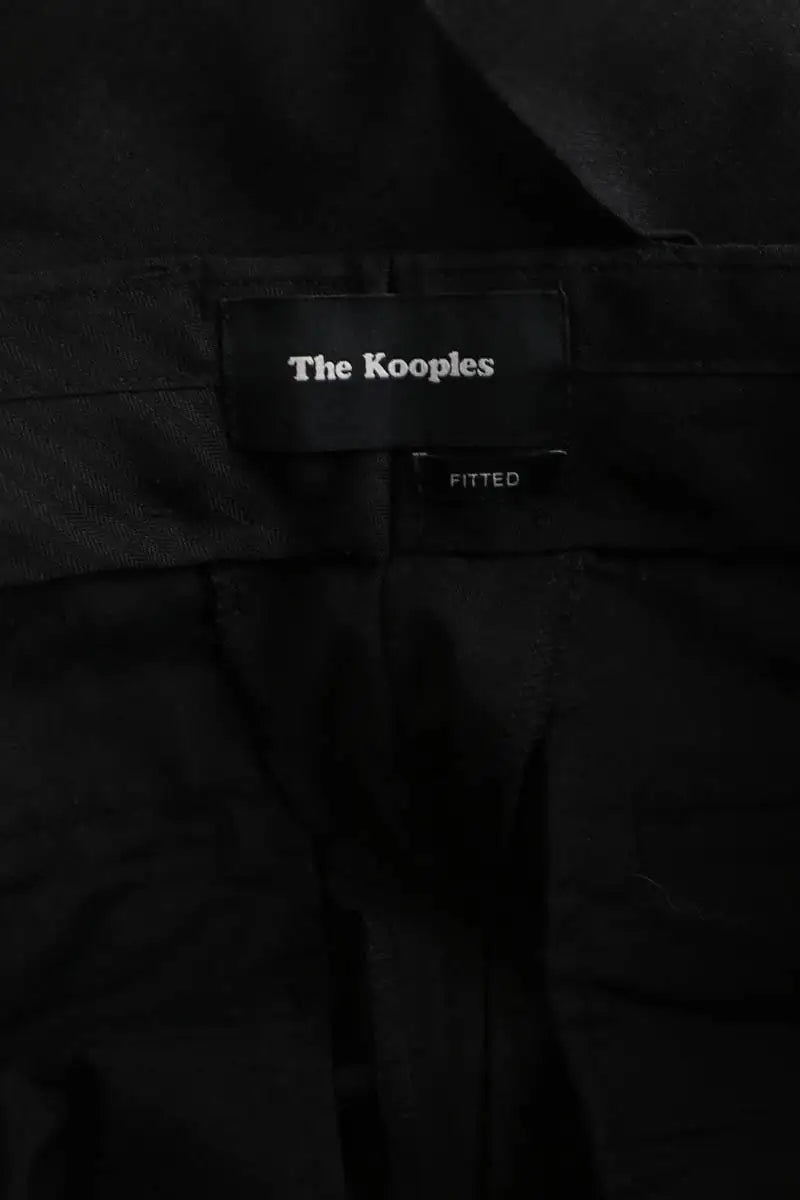 Pantalon droit The Kooples Noir en Laine