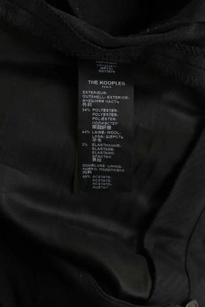 Pantalon droit The Kooples Noir en Laine