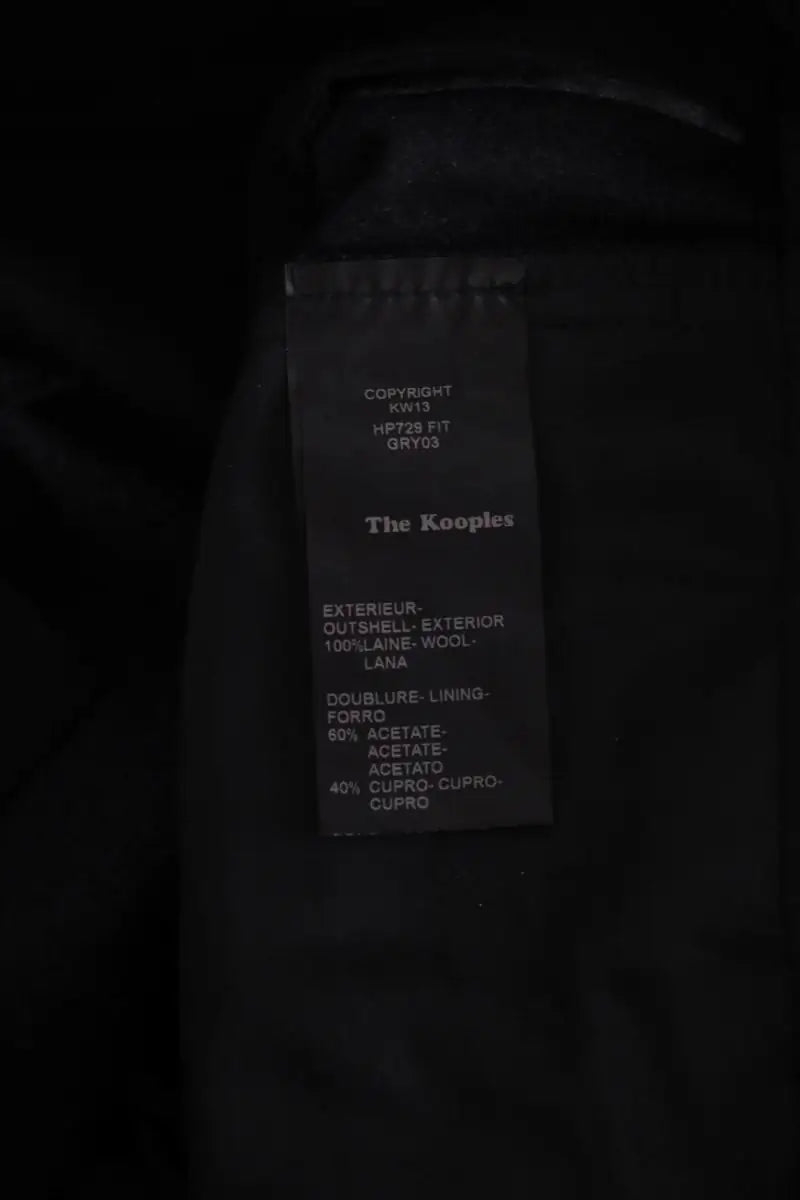 Pantalon droit The Kooples Noir en Laine