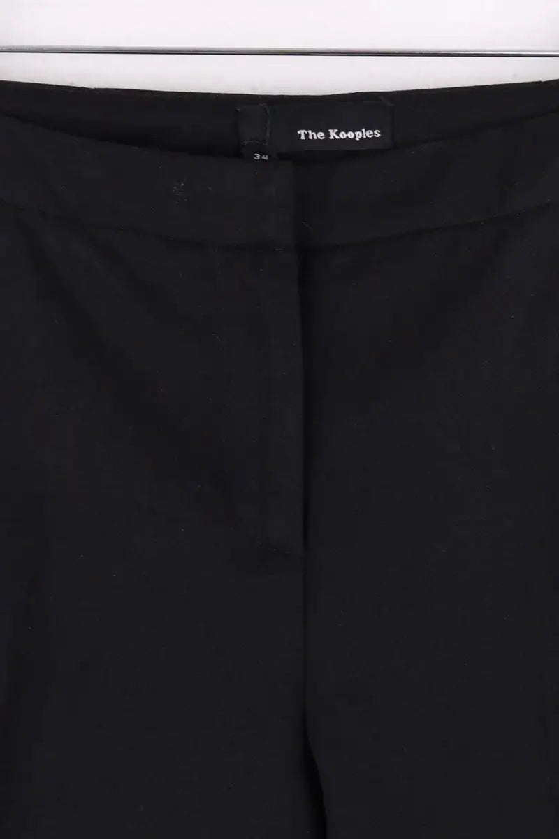 Pantalon droit The Kooples Noir en Laine