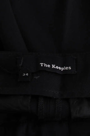 Pantalon droit The Kooples Noir en Laine