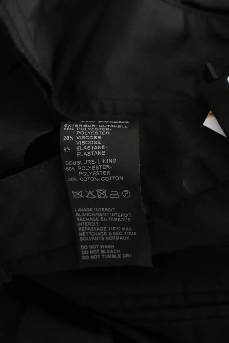 Pantalon droit The Kooples Noir en Polyester