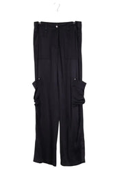 Pantalon droit The Kooples Noir en Viscose, taille M - Seconde Main