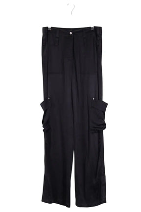 Pantalon droit The Kooples Noir en Viscose, taille M - Seconde Main