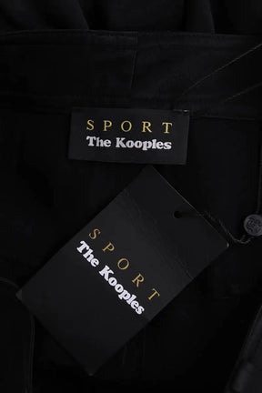 Pantalon droit The Kooples Noir en Viscose