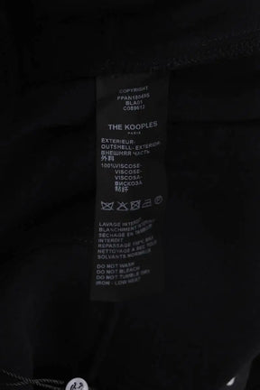 Pantalon droit The Kooples Noir en Viscose