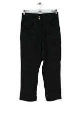 Pantalon droit The Kooples Noir en Viscose, taille XS - Seconde Main