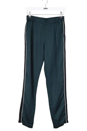 Pantalon droit The Kooples Vert en Synthétique, taille XS - Seconde Main