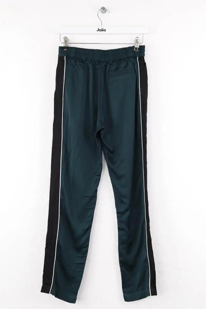 Pantalon droit The Kooples Vert en Synthétique