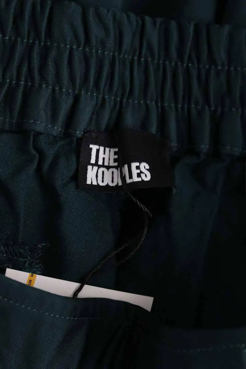 Pantalon droit The Kooples Vert en Synthétique
