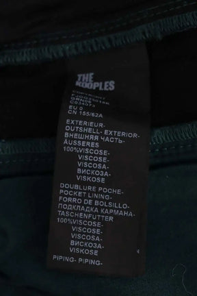 Pantalon droit The Kooples Vert en Synthétique