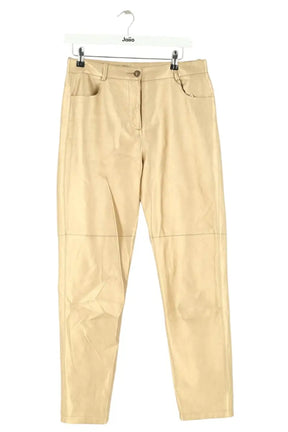 Pantalon droit The Label Edition Doré en Synthétique, taille M - Seconde Main