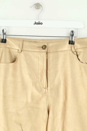 Pantalon droit The Label Edition Doré en Synthétique