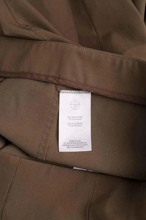 Pantalon droit The Row Kaki en Synthétique
