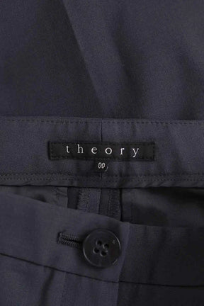 Pantalon droit Theory Gris en Laine