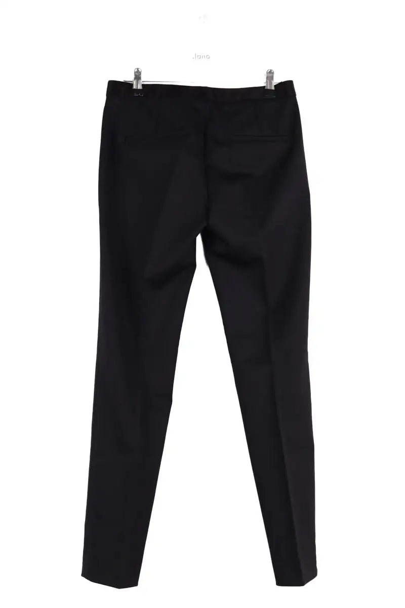 Pantalon droit Theory Noir en Laine