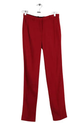 Pantalon droit Theory Rouge en Synthétique, taille XS - Seconde Main