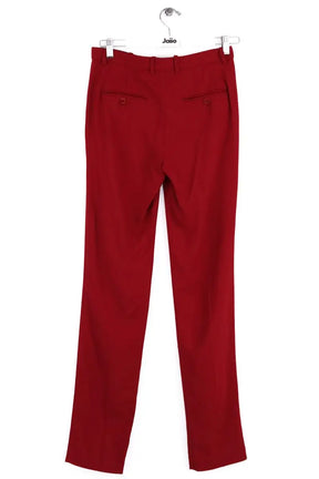 Pantalon droit Theory Rouge en Synthétique