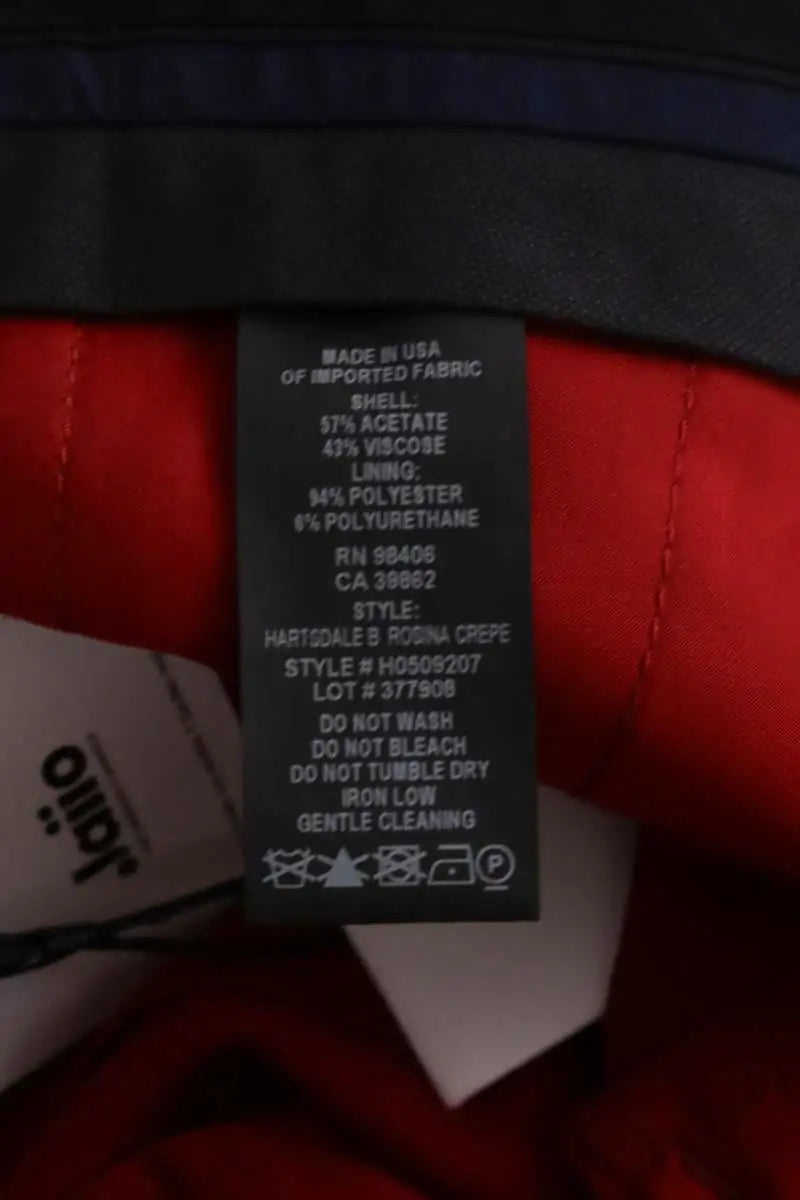 Pantalon droit Theory Rouge en Synthétique