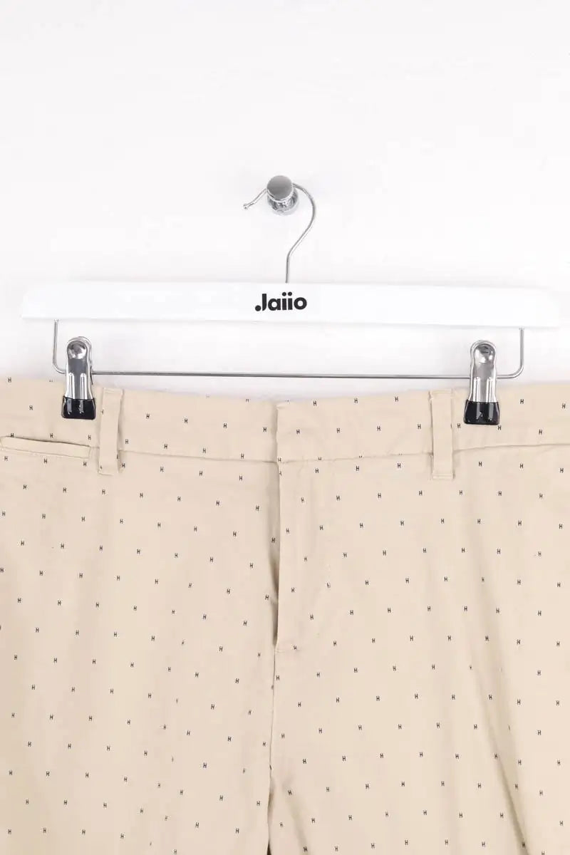 Pantalon droit Tommy Hilfiger Beige en Coton