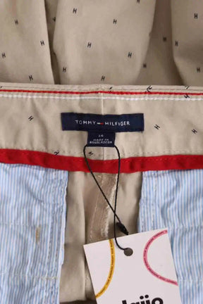 Pantalon droit Tommy Hilfiger Beige en Coton