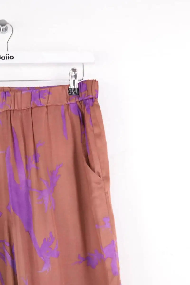 Pantalon droit Vanessa Bruno Marron en Viscose