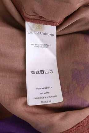 Pantalon droit Vanessa Bruno Marron en Viscose