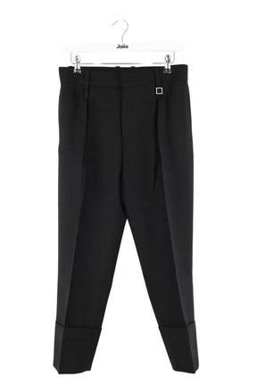 Pantalon droit Wooyoungmi Noir en Polyester, taille XL - Seconde Main