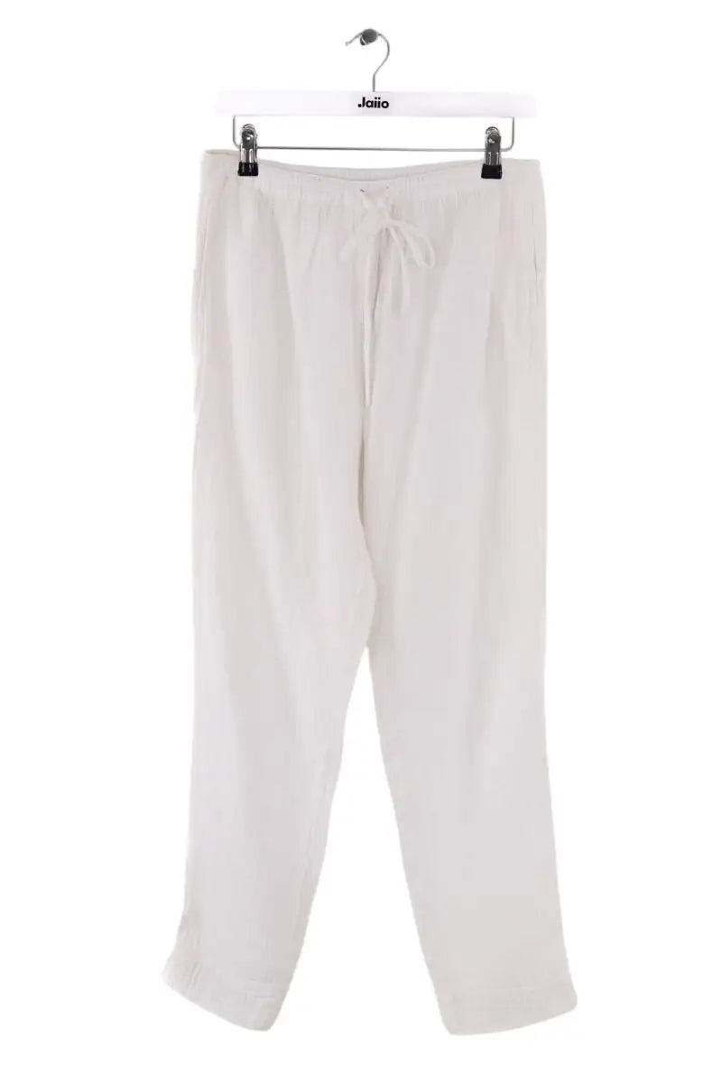 Pantalon droit Xirena Blanc en Coton, taille M - Seconde Main
