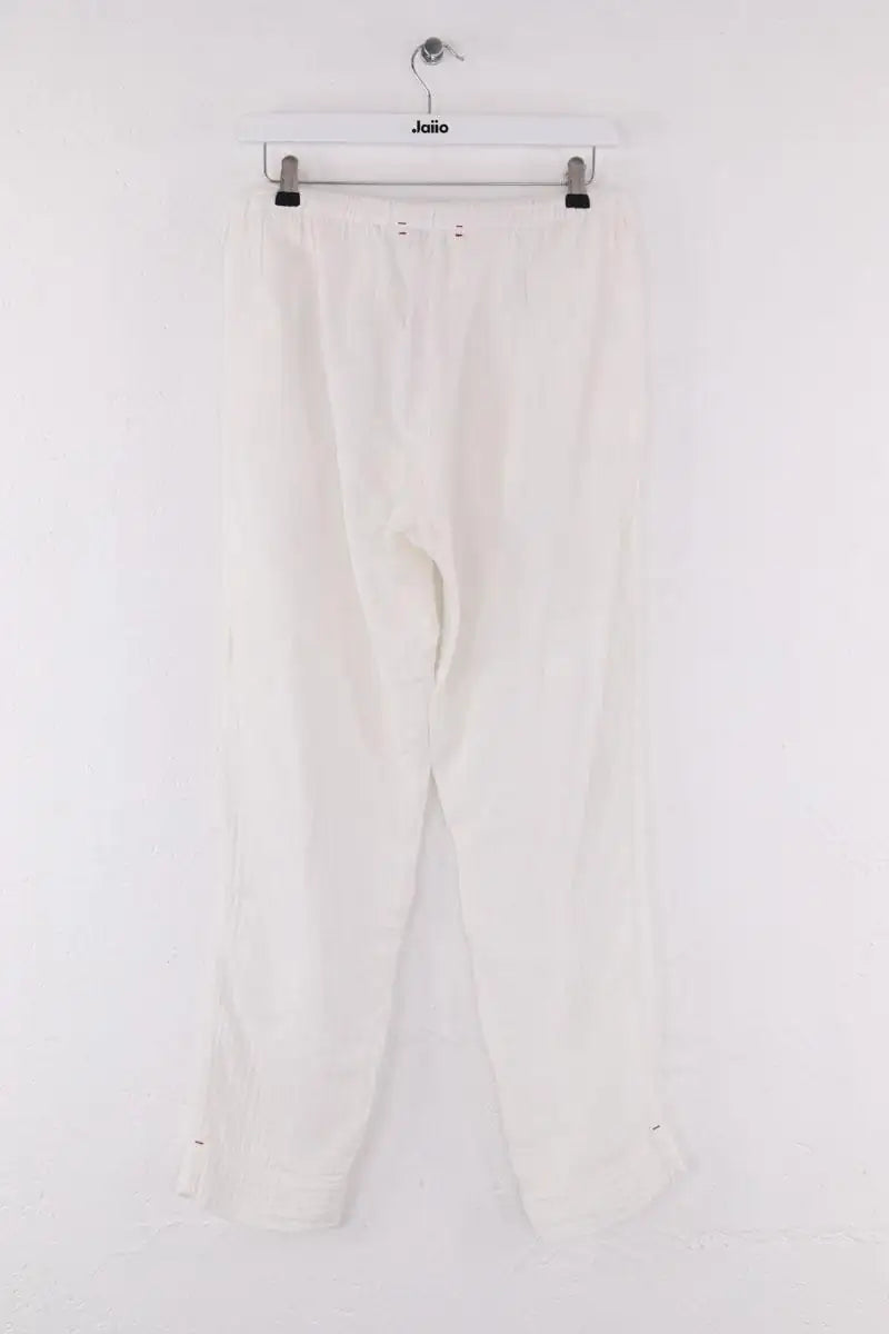 Pantalon droit Xirena Blanc en Coton