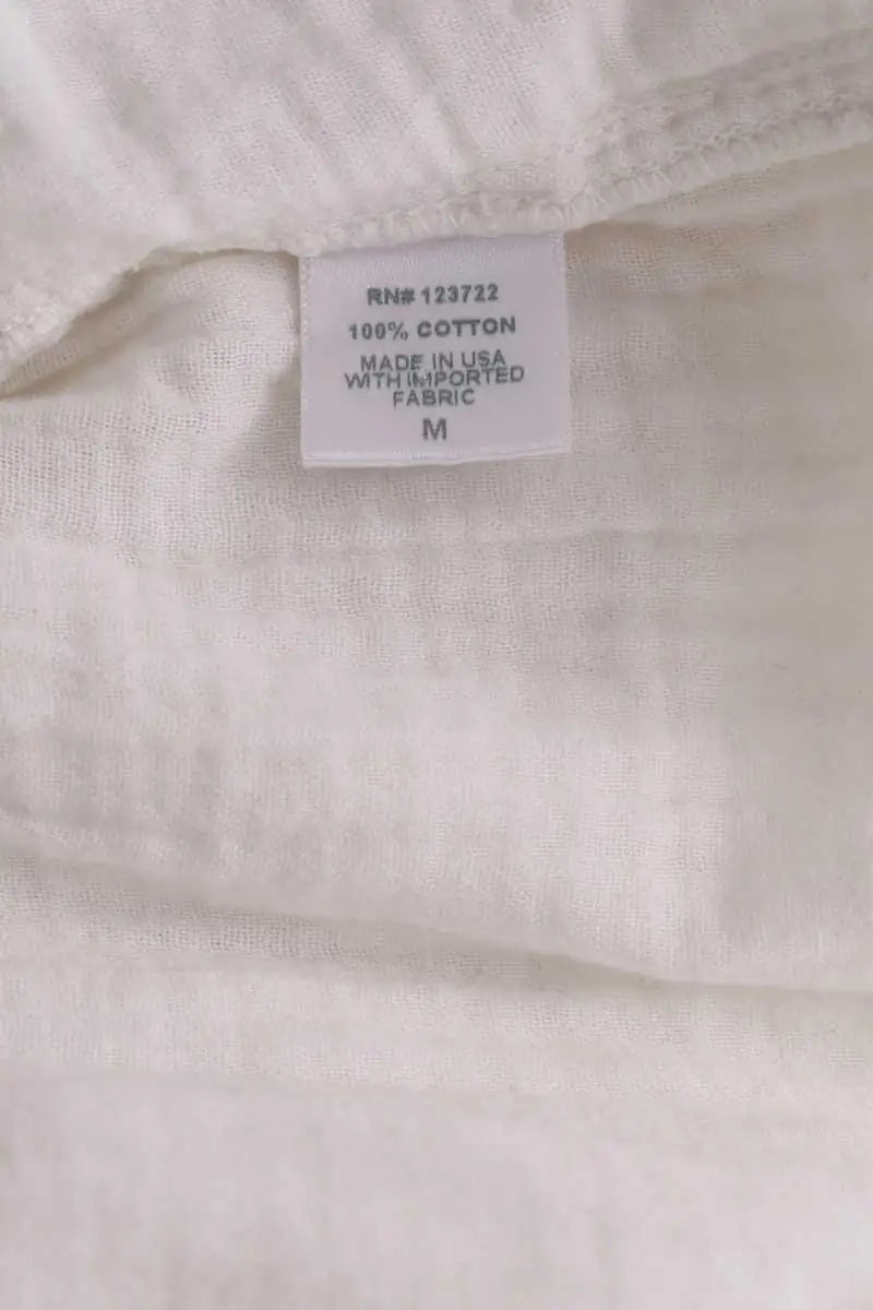 Pantalon droit Xirena Blanc en Coton
