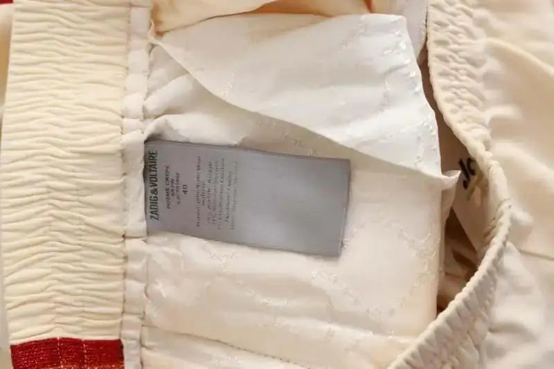 Pantalon droit Zadig & Voltaire Beige en Synthétique